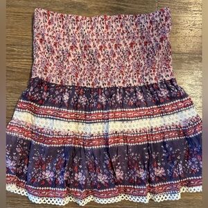 Bell By Alicia Bell Smocked Mini Skirt